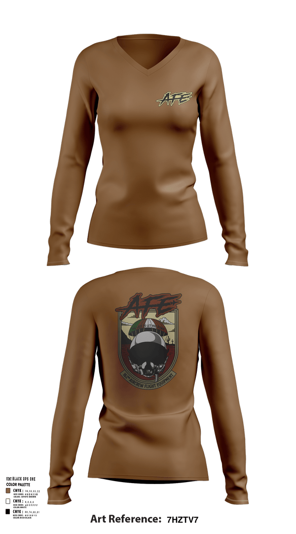 Womens Long Sleeve Vneck Shirt, 162 AFE, Air Force, Teamtime, Team time, sublimation, custom sports apparel, team uniforms, spirit wear, spiritwear, sports uniforms, custom shirts, team store, custom team store, fundraiser sports, apparel fundraiser