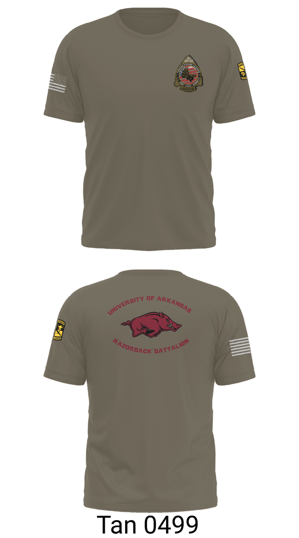 Short Sleeve Performance Shirt, University of Arkansas Army ROTC - Razorback Battalion, Army, Teamtime, Team time, sublimation, custom sports apparel, team uniforms, spirit wear, spiritwear, sports uniforms, custom shirts, team store, custom team store, fundraiser sports, apparel fundraiser