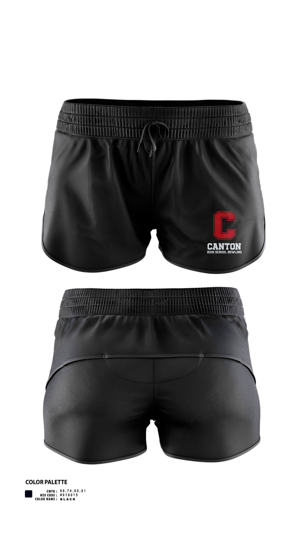Womens Shorts, Canton Bowling, Bowling, Teamtime, Team time, sublimation, custom sports apparel, team uniforms, spirit wear, spiritwear, sports uniforms, custom shirts, team store, custom team store, fundraiser sports, apparel fundraiser