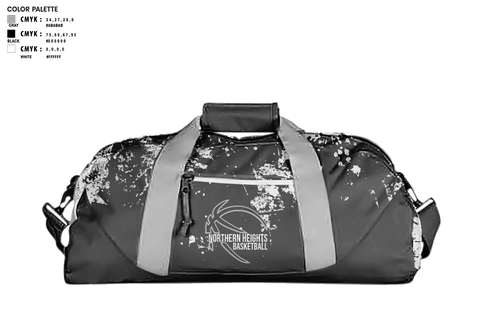 Duffle Bag, Northern Heights High School Basketball, Men's Basketball, Teamtime, Team time, sublimation, custom sports apparel, team uniforms, spirit wear, spiritwear, sports uniforms, custom shirts, team store, custom team store, fundraiser sports, apparel fundraiser