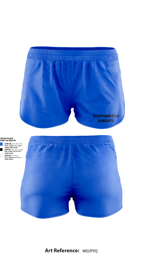 Womens Shorts, Southington Knights, , Teamtime, Team time, sublimation, custom sports apparel, team uniforms, spirit wear, spiritwear, sports uniforms, custom shirts, team store, custom team store, fundraiser sports, apparel fundraiser