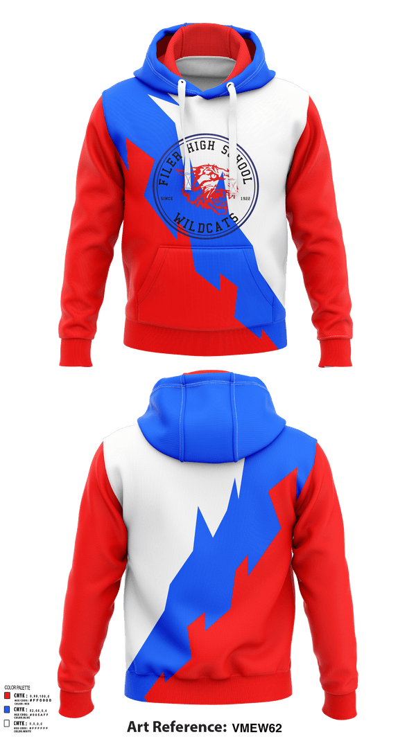 Hoodie, Filer High School Soccer, Men's Soccer, Teamtime, Team time, sublimation, custom sports apparel, team uniforms, spirit wear, spiritwear, sports uniforms, custom shirts, team store, custom team store, fundraiser sports, apparel fundraiser