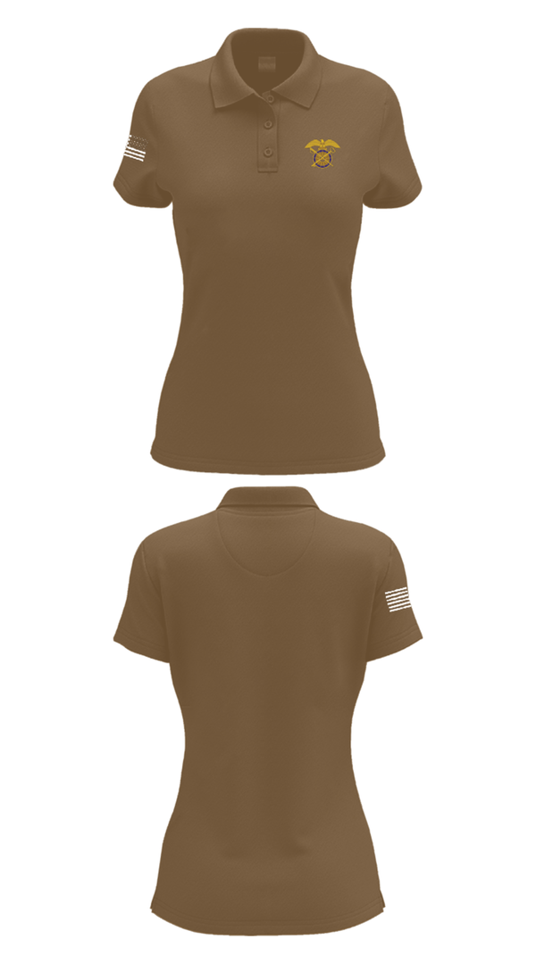 Womens Short Sleeve Performance Polo, 611th, Army, Teamtime, Team time, sublimation, custom sports apparel, team uniforms, spirit wear, spiritwear, sports uniforms, custom shirts, team store, custom team store, fundraiser sports, apparel fundraiser
