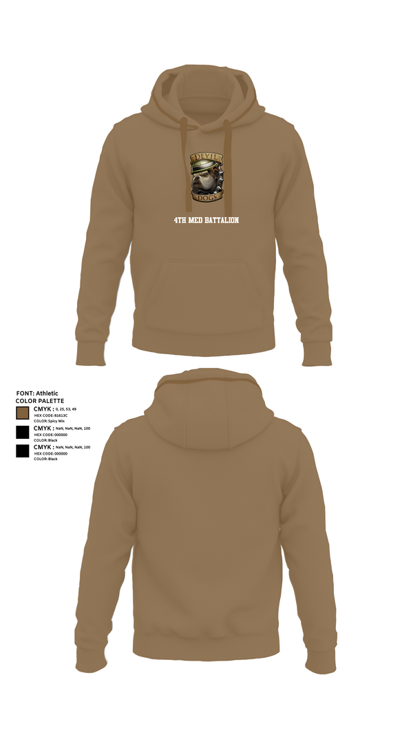 Hoodie, 4th Med Battalion, Marines, Teamtime, Team time, sublimation, custom sports apparel, team uniforms, spirit wear, spiritwear, sports uniforms, custom shirts, team store, custom team store, fundraiser sports, apparel fundraiser