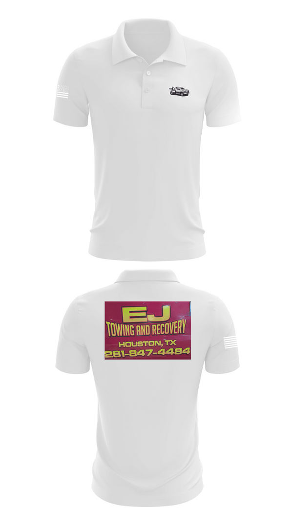 Short Sleeve Performance Polo, EJ TOWING AND RECOVERY, , Teamtime, Team time, sublimation, custom sports apparel, team uniforms, spirit wear, spiritwear, sports uniforms, custom shirts, team store, custom team store, fundraiser sports, apparel fundraiser