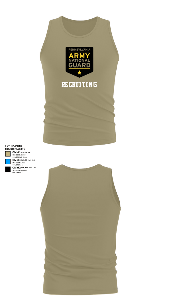 Tank Top, Recruiting, National Guard, Teamtime, Team time, sublimation, custom sports apparel, team uniforms, spirit wear, spiritwear, sports uniforms, custom shirts, team store, custom team store, fundraiser sports, apparel fundraiser