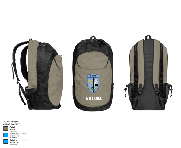 Gear Bag, WHINSEC, Army, Teamtime, Team time, sublimation, custom sports apparel, team uniforms, spirit wear, spiritwear, sports uniforms, custom shirts, team store, custom team store, fundraiser sports, apparel fundraiser