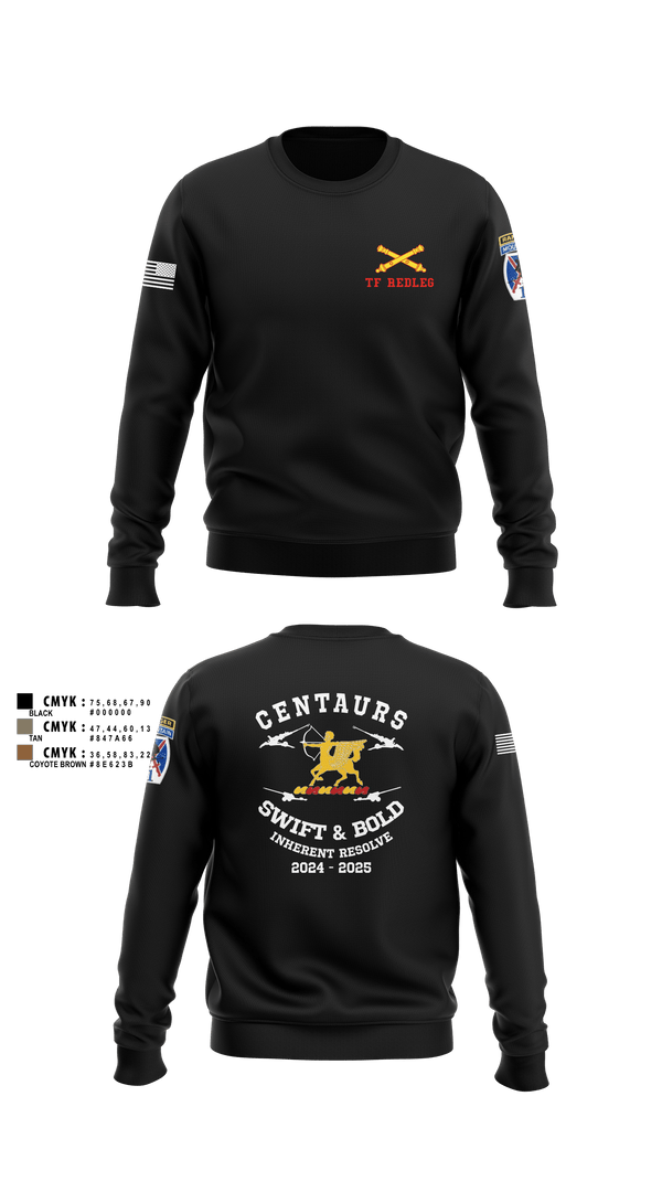Crew Neck Sweatshirt, 3-6 FA, Army, Teamtime, Team time, sublimation, custom sports apparel, team uniforms, spirit wear, spiritwear, sports uniforms, custom shirts, team store, custom team store, fundraiser sports, apparel fundraiser