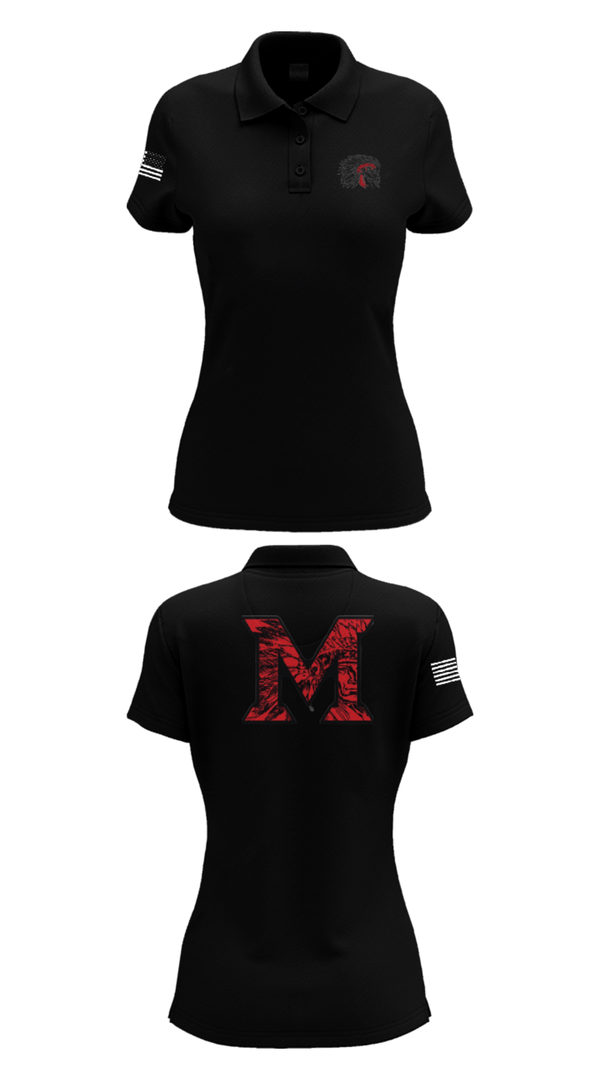 Womens Short Sleeve Performance Polo, Mcloud High School Cheer, Cheer, Teamtime, Team time, sublimation, custom sports apparel, team uniforms, spirit wear, spiritwear, sports uniforms, custom shirts, team store, custom team store, fundraiser sports, apparel fundraiser