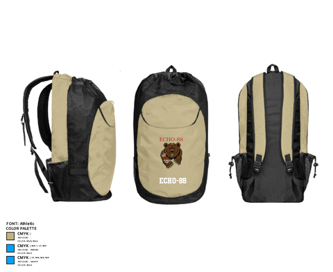 Gear Bag, ECHO-88, , Teamtime, Team time, sublimation, custom sports apparel, team uniforms, spirit wear, spiritwear, sports uniforms, custom shirts, team store, custom team store, fundraiser sports, apparel fundraiser