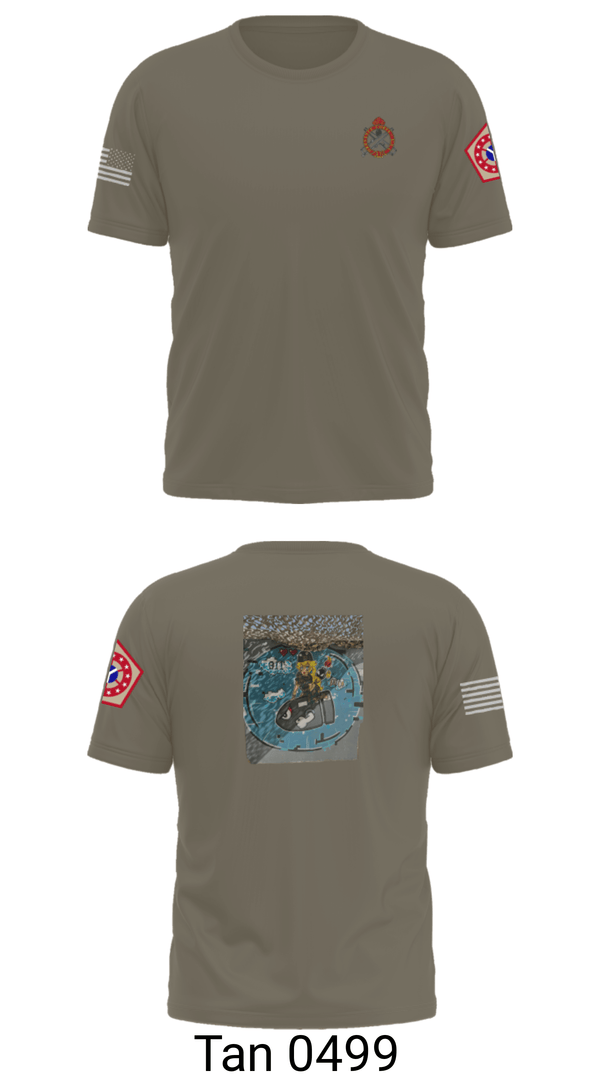Old School Cotton Feel Shirt, 34th DSB, Army, Teamtime, Team time, sublimation, custom sports apparel, team uniforms, spirit wear, spiritwear, sports uniforms, custom shirts, team store, custom team store, fundraiser sports, apparel fundraiser