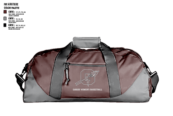 Duffle Bag, Ganado High School Basketball, Women's Basketball, Teamtime, Team time, sublimation, custom sports apparel, team uniforms, spirit wear, spiritwear, sports uniforms, custom shirts, team store, custom team store, fundraiser sports, apparel fundraiser