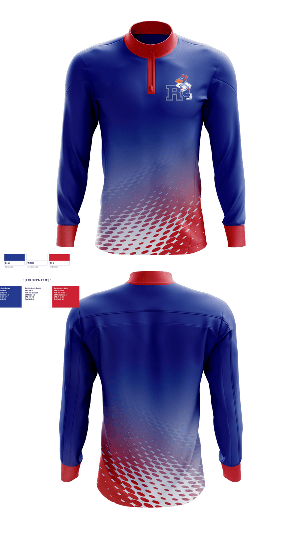 Quarter Zip Jacket, Ravenna High School Volleyball, Women's Volleyball, Teamtime, Team time, sublimation, custom sports apparel, team uniforms, spirit wear, spiritwear, sports uniforms, custom shirts, team store, custom team store, fundraiser sports, apparel fundraiser