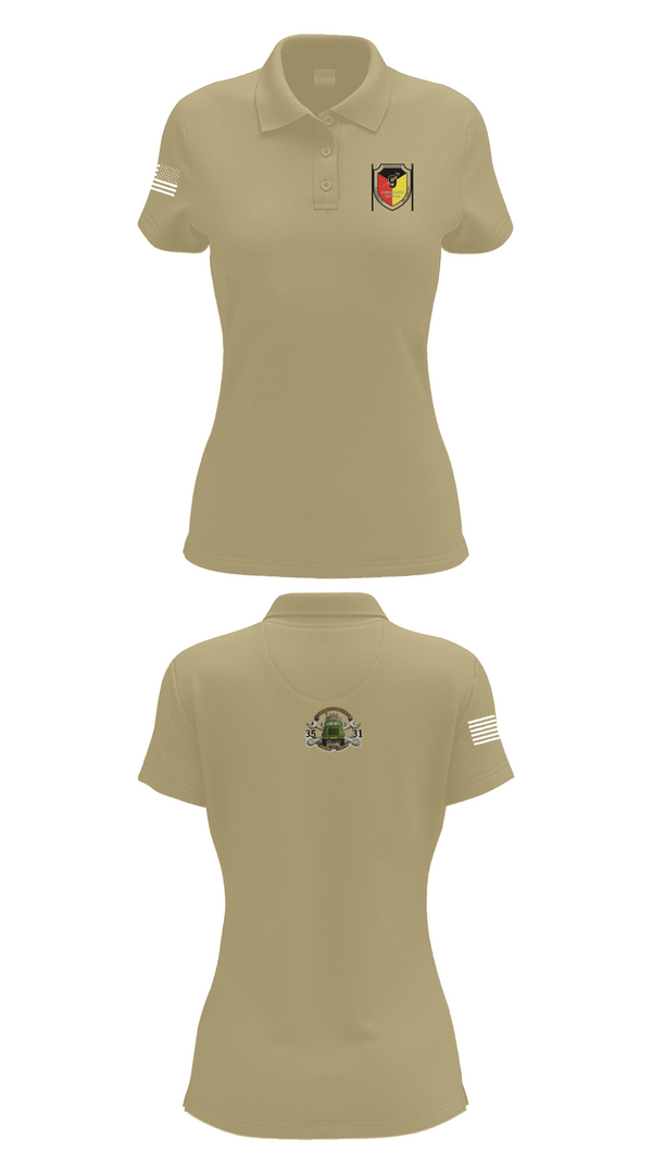 Womens Short Sleeve Performance Polo, 9th Comm Service company, Marines, Teamtime, Team time, sublimation, custom sports apparel, team uniforms, spirit wear, spiritwear, sports uniforms, custom shirts, team store, custom team store, fundraiser sports, apparel fundraiser