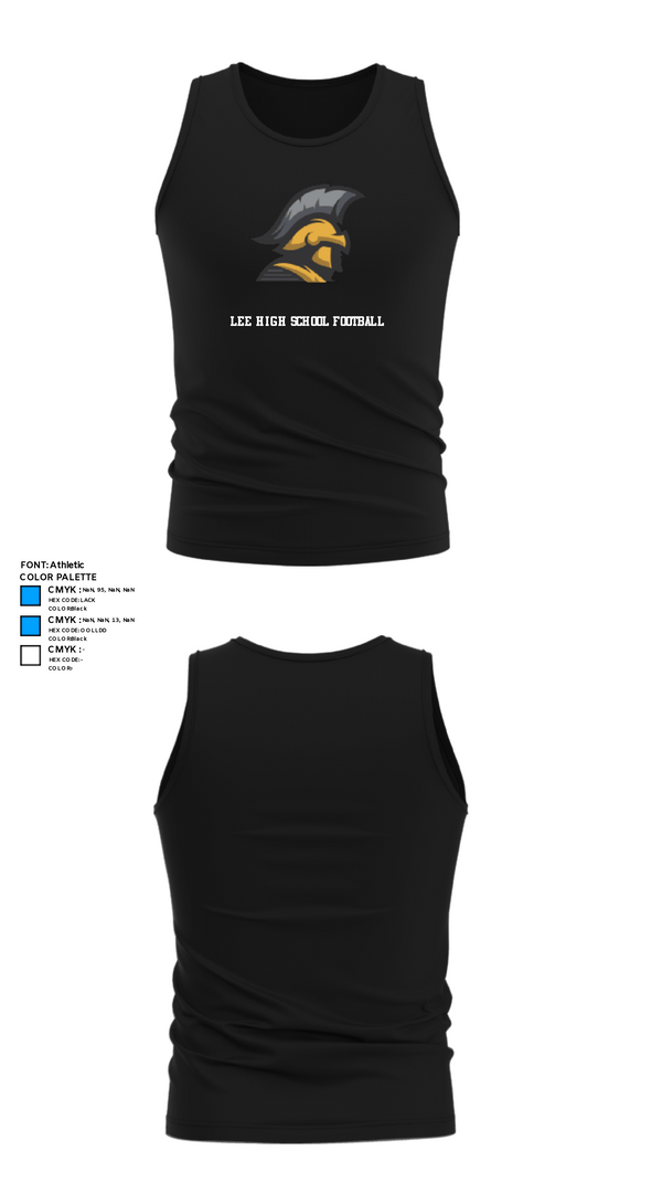 Tank Top, Lee High School Football, Football, Teamtime, Team time, sublimation, custom sports apparel, team uniforms, spirit wear, spiritwear, sports uniforms, custom shirts, team store, custom team store, fundraiser sports, apparel fundraiser
