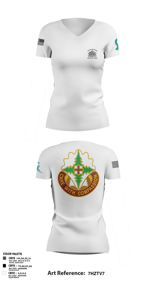 Womens Short Sleeve Vneck Shirt, MAMC7N A Co MAMC, Army, Teamtime, Team time, sublimation, custom sports apparel, team uniforms, spirit wear, spiritwear, sports uniforms, custom shirts, team store, custom team store, fundraiser sports, apparel fundraiser