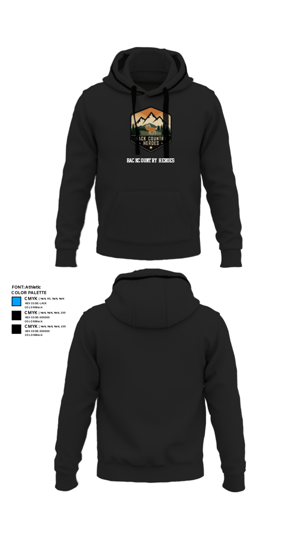Hoodie, BackCountry Heroes, , Teamtime, Team time, sublimation, custom sports apparel, team uniforms, spirit wear, spiritwear, sports uniforms, custom shirts, team store, custom team store, fundraiser sports, apparel fundraiser
