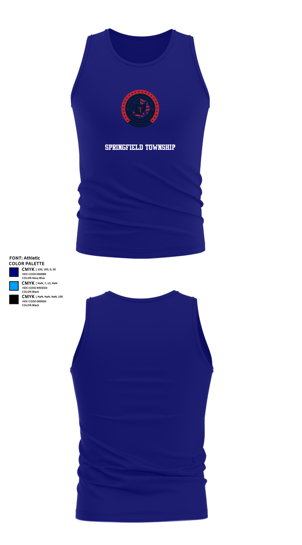 Tank Top, Springfield Township, , Teamtime, Team time, sublimation, custom sports apparel, team uniforms, spirit wear, spiritwear, sports uniforms, custom shirts, team store, custom team store, fundraiser sports, apparel fundraiser