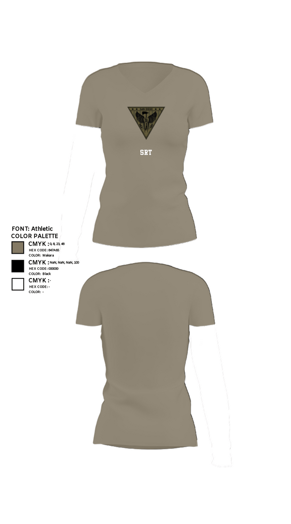 Women's Short Sleeve Vneck Shirt, SRT, Police, Teamtime, Team time, sublimation, custom sports apparel, team uniforms, spirit wear, spiritwear, sports uniforms, custom shirts, team store, custom team store, fundraiser sports, apparel fundraiser