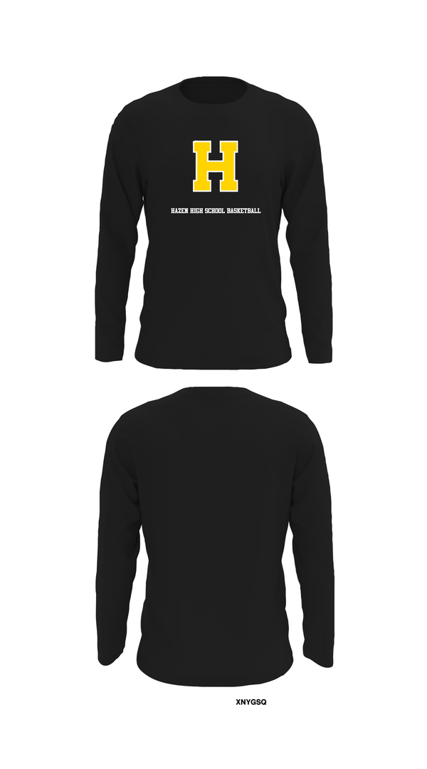 Long Sleeve Performance Shirt, Hazen High School Basketball, Men's Basketball, Teamtime, Team time, sublimation, custom sports apparel, team uniforms, spirit wear, spiritwear, sports uniforms, custom shirts, team store, custom team store, fundraiser sports, apparel fundraiser