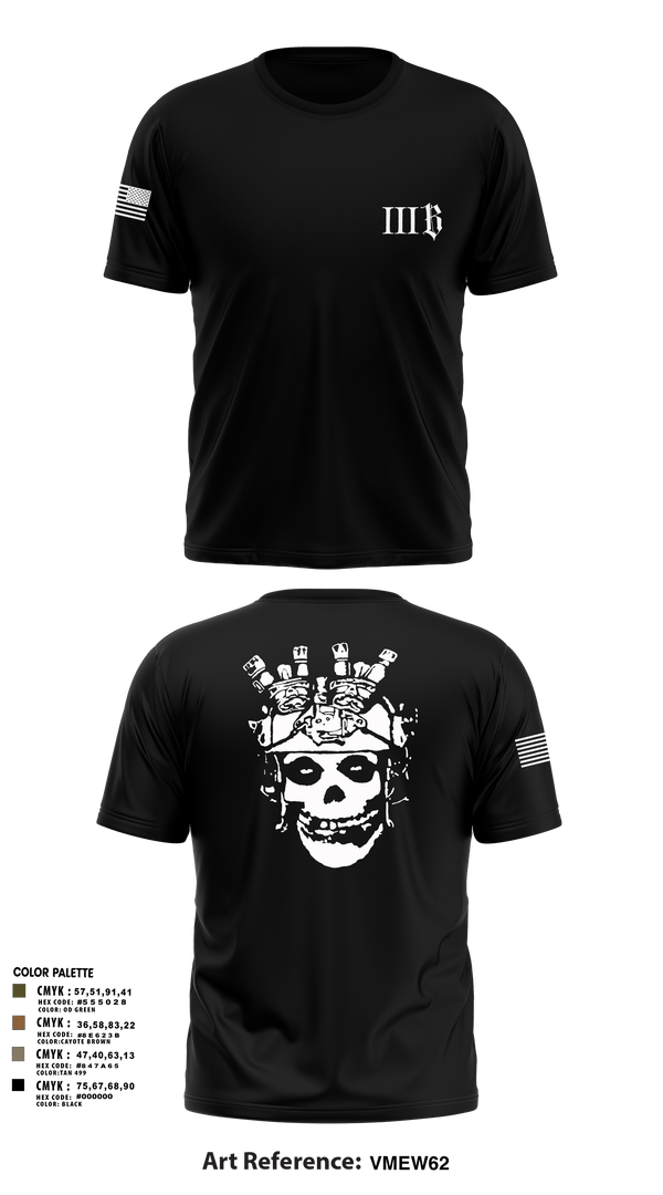 Old School Cotton Feel Shirt, 3B 1-325 AIR, 2BCT, 82ND ABN DIV, Army, Teamtime, Team time, sublimation, custom sports apparel, team uniforms, spirit wear, spiritwear, sports uniforms, custom shirts, team store, custom team store, fundraiser sports, apparel fundraiser