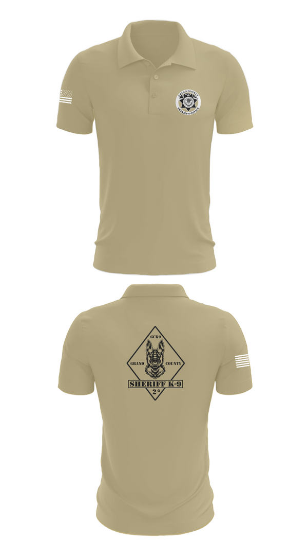 Short Sleeve Performance Polo, GCSO K9, , Teamtime, Team time, sublimation, custom sports apparel, team uniforms, spirit wear, spiritwear, sports uniforms, custom shirts, team store, custom team store, fundraiser sports, apparel fundraiser