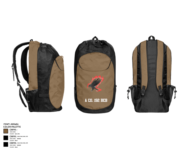 Gear Bag, A Co. 152 BEB, Army, Teamtime, Team time, sublimation, custom sports apparel, team uniforms, spirit wear, spiritwear, sports uniforms, custom shirts, team store, custom team store, fundraiser sports, apparel fundraiser