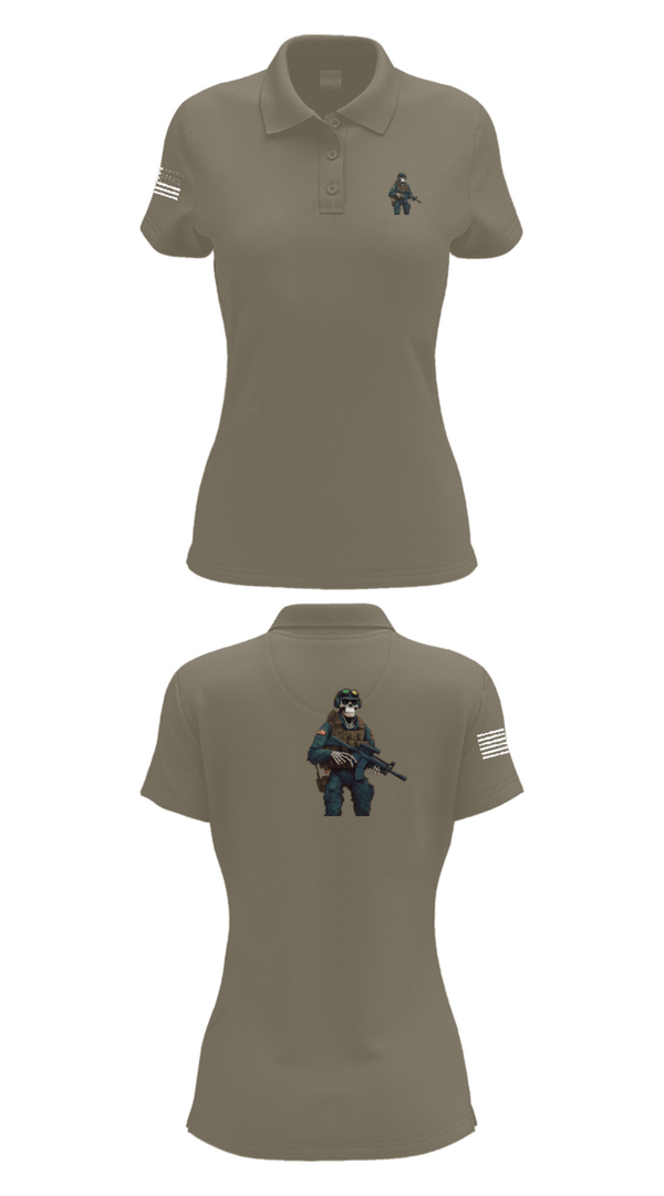 Women's Short Sleeve Performance Polo, 3d lsb, Marines, Teamtime, Team time, sublimation, custom sports apparel, team uniforms, spirit wear, spiritwear, sports uniforms, custom shirts, team store, custom team store, fundraiser sports, apparel fundraiser