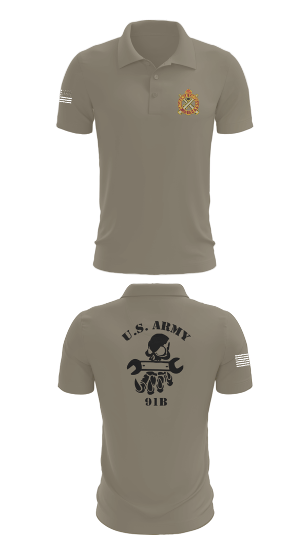 Short Sleeve Performance Polo, 411TH, Army, Teamtime, Team time, sublimation, custom sports apparel, team uniforms, spirit wear, spiritwear, sports uniforms, custom shirts, team store, custom team store, fundraiser sports, apparel fundraiser