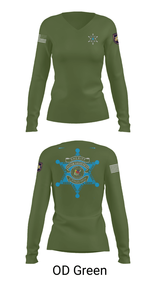 Women's Long Sleeve Vneck Shirt, C.I.B., Police, Teamtime, Team time, sublimation, custom sports apparel, team uniforms, spirit wear, spiritwear, sports uniforms, custom shirts, team store, custom team store, fundraiser sports, apparel fundraiser
