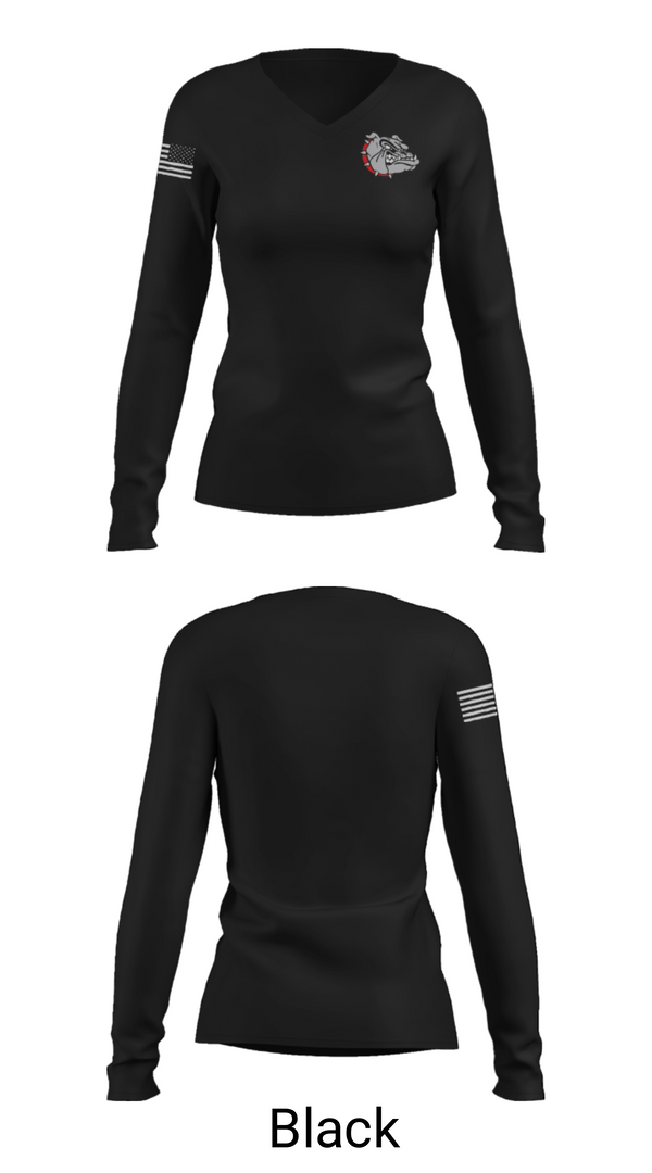 Women's Long Sleeve Vneck Shirt, Plainview High School Volleyball, Women's Volleyball, Teamtime, Team time, sublimation, custom sports apparel, team uniforms, spirit wear, spiritwear, sports uniforms, custom shirts, team store, custom team store, fundraiser sports, apparel fundraiser
