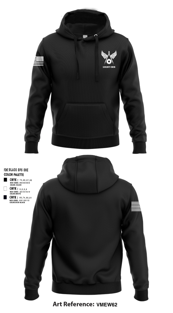Hoodie, 131st CES131st CES Power Pro, , Teamtime, Team time, sublimation, custom sports apparel, team uniforms, spirit wear, spiritwear, sports uniforms, custom shirts, team store, custom team store, fundraiser sports, apparel fundraiser