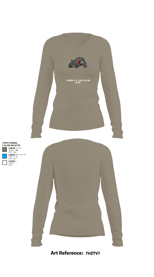 Womens Long Sleeve Vneck Shirt, Bucklin R-2 High School Cheer, Cheer, Teamtime, Team time, sublimation, custom sports apparel, team uniforms, spirit wear, spiritwear, sports uniforms, custom shirts, team store, custom team store, fundraiser sports, apparel fundraiser