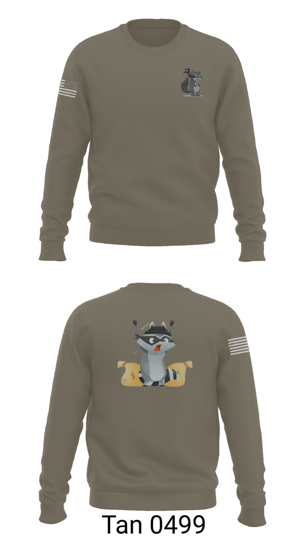 Crew Neck Sweatshirt, 2-2 B Co., Army, Teamtime, Team time, sublimation, custom sports apparel, team uniforms, spirit wear, spiritwear, sports uniforms, custom shirts, team store, custom team store, fundraiser sports, apparel fundraiser