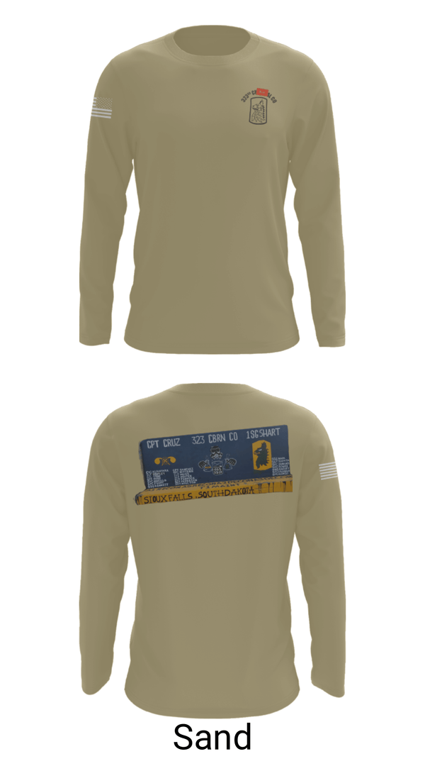 Long Sleeve Performance Shirt, 323 chem maint, Army, Teamtime, Team time, sublimation, custom sports apparel, team uniforms, spirit wear, spiritwear, sports uniforms, custom shirts, team store, custom team store, fundraiser sports, apparel fundraiser