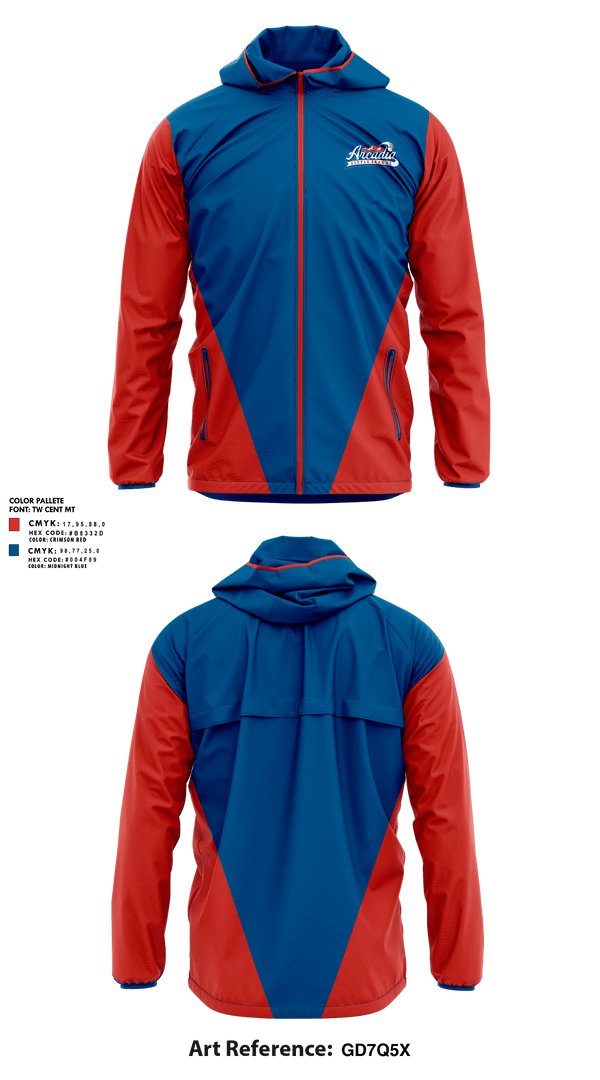 Windbreaker, Arcadia Little League Baseball, Baseball, Teamtime, Team time, sublimation, custom sports apparel, team uniforms, spirit wear, spiritwear, sports uniforms, custom shirts, team store, custom team store, fundraiser sports, apparel fundraiser