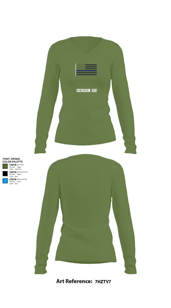 Womens Long Sleeve Vneck Shirt, Session 152, Police, Teamtime, Team time, sublimation, custom sports apparel, team uniforms, spirit wear, spiritwear, sports uniforms, custom shirts, team store, custom team store, fundraiser sports, apparel fundraiser