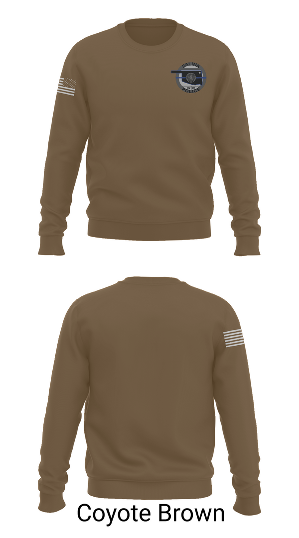 Crew Neck Sweatshirt, Salina Police Department, Police, Teamtime, Team time, sublimation, custom sports apparel, team uniforms, spirit wear, spiritwear, sports uniforms, custom shirts, team store, custom team store, fundraiser sports, apparel fundraiser