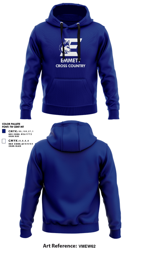 Hoodie, Emmett High School Cross Country, Cross Country, Teamtime, Team time, sublimation, custom sports apparel, team uniforms, spirit wear, spiritwear, sports uniforms, custom shirts, team store, custom team store, fundraiser sports, apparel fundraiser