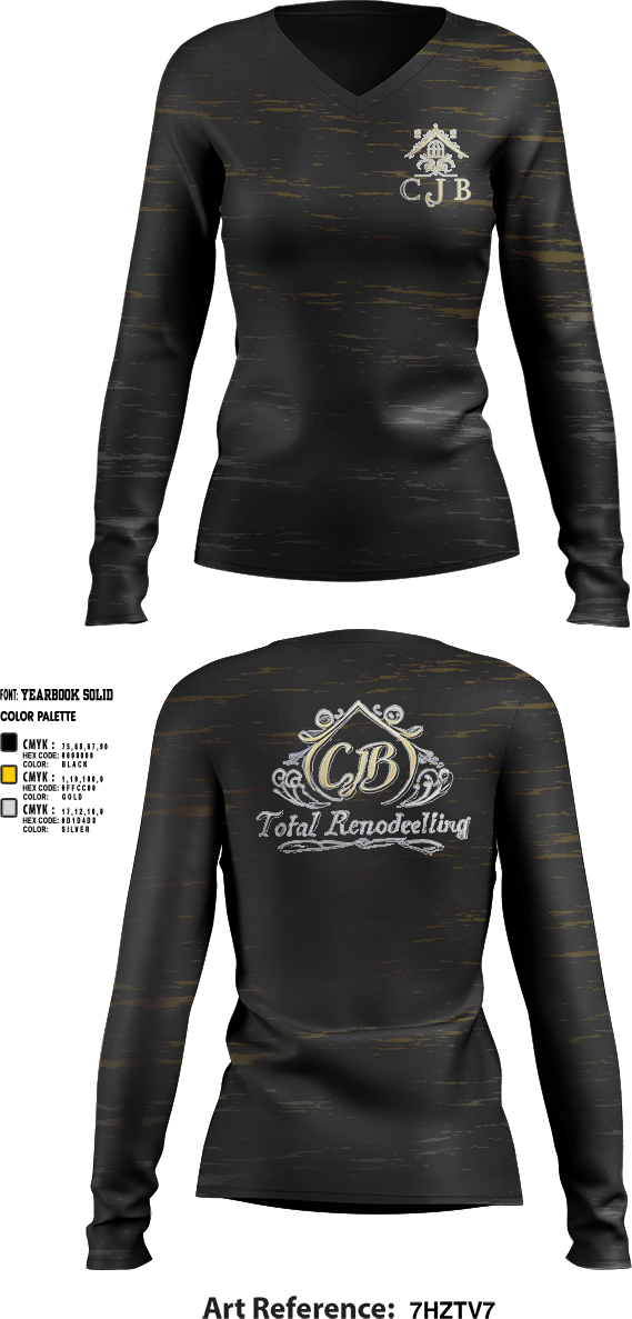 Womens Long Sleeve Vneck Shirt 1, CJB total remodeling llc, , Teamtime, Team time, sublimation, custom sports apparel, team uniforms, spirit wear, spiritwear, sports uniforms, custom shirts, team store, custom team store, fundraiser sports, apparel fundraiser