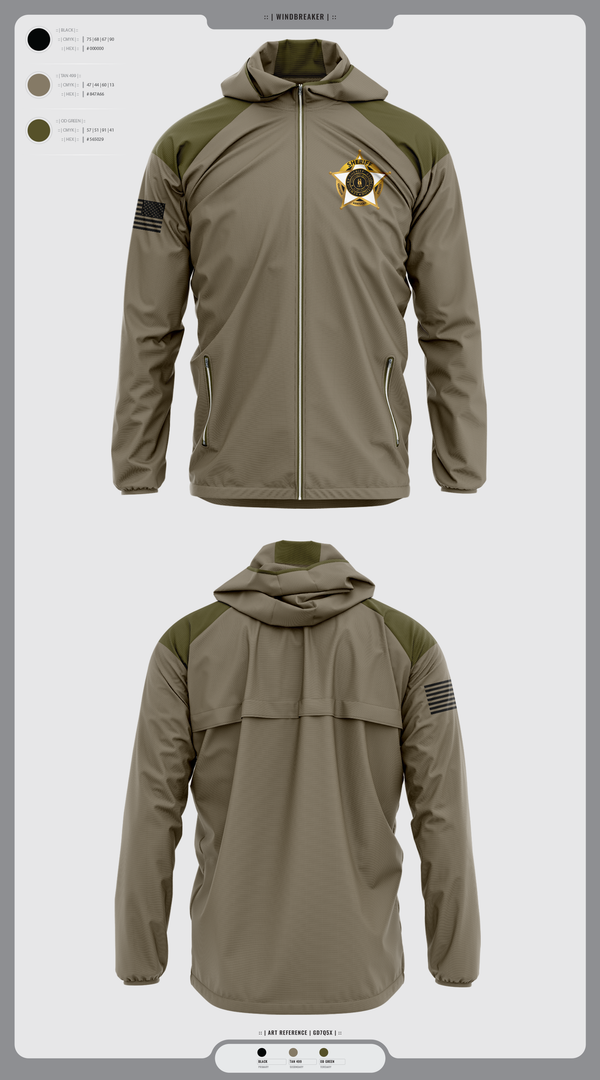 Windbreaker, Deputy Cleveland, Police, Teamtime, Team time, sublimation, custom sports apparel, team uniforms, spirit wear, spiritwear, sports uniforms, custom shirts, team store, custom team store, fundraiser sports, apparel fundraiser