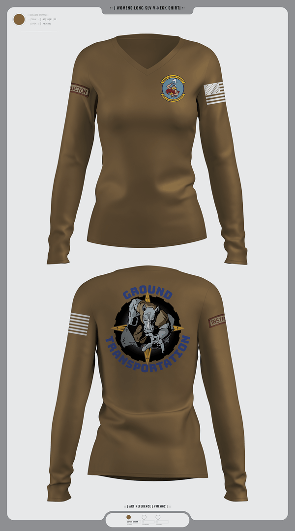 Women's Long Sleeve Vneck Shirt, 368 TRS, Air Force, Teamtime, Team time, sublimation, custom sports apparel, team uniforms, spirit wear, spiritwear, sports uniforms, custom shirts, team store, custom team store, fundraiser sports, apparel fundraiser