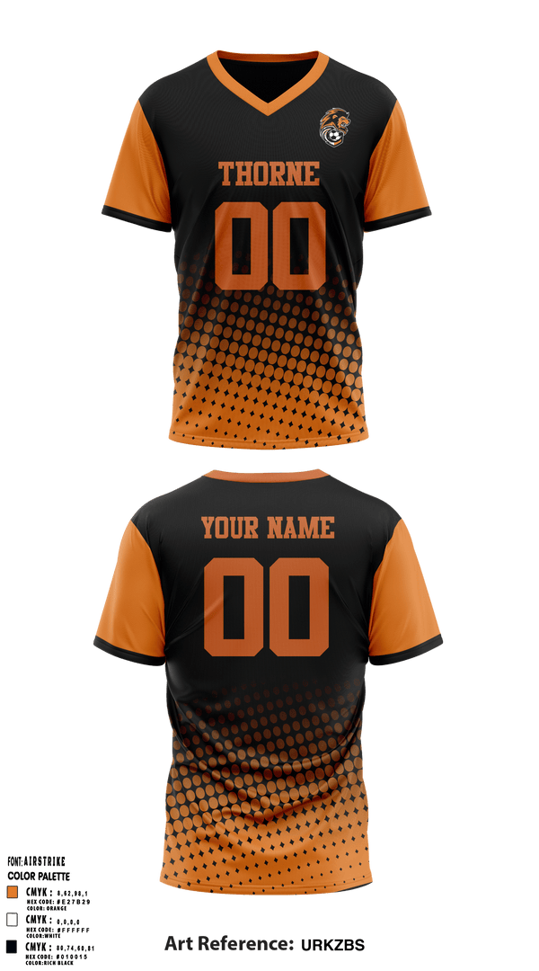 Mens Soccer Jersey, Thorne Middle School Soccer, Men's Soccer, Teamtime, Team time, sublimation, custom sports apparel, team uniforms, spirit wear, spiritwear, sports uniforms, custom shirts, team store, custom team store, fundraiser sports, apparel fundraiser