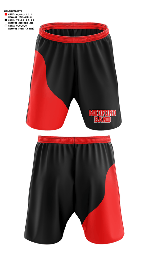 Athletic Shorts With Pockets, Medford Area Senior High School Band, Spirit Store, Teamtime, Team time, sublimation, custom sports apparel, team uniforms, spirit wear, spiritwear, sports uniforms, custom shirts, team store, custom team store, fundraiser sports, apparel fundraiser
