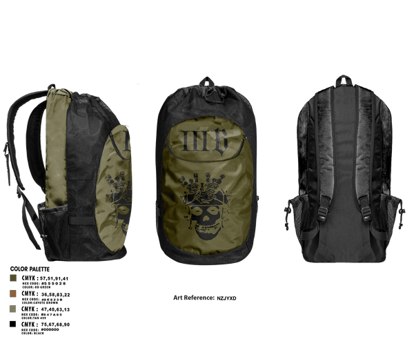 Gear Bag, 3B 1-325 AIR, 2BCT, 82ND ABN DIV, Army, Teamtime, Team time, sublimation, custom sports apparel, team uniforms, spirit wear, spiritwear, sports uniforms, custom shirts, team store, custom team store, fundraiser sports, apparel fundraiser