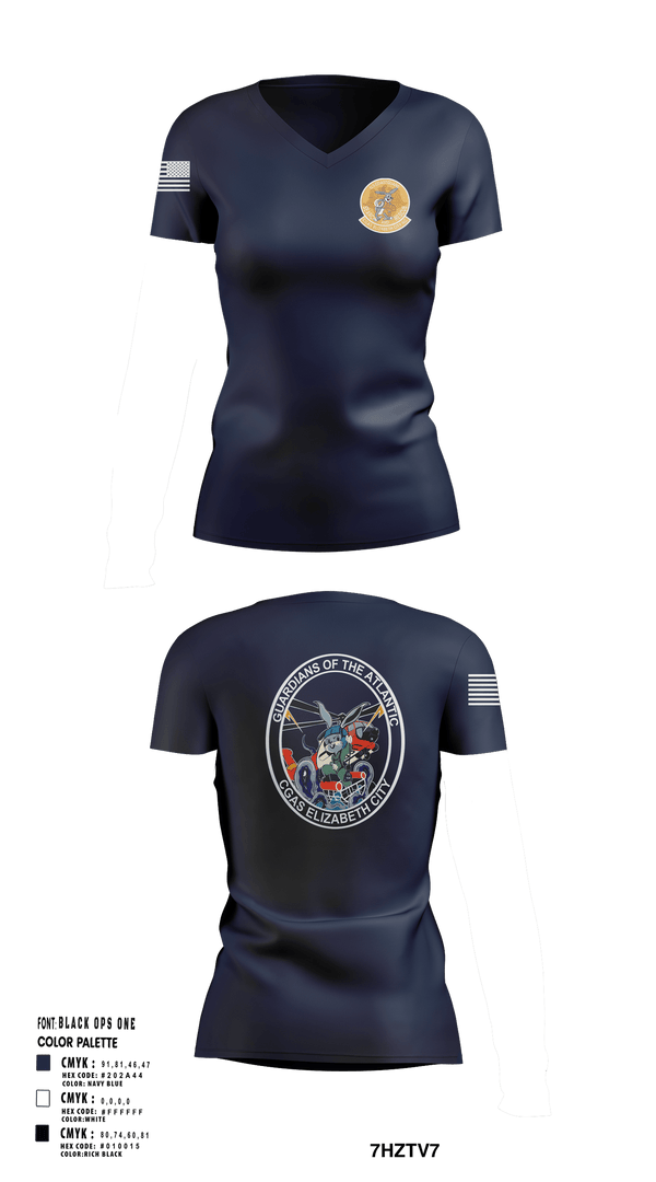 Womens Short Sleeve Vneck Shirt, Air Station Elizabeth City, , Teamtime, Team time, sublimation, custom sports apparel, team uniforms, spirit wear, spiritwear, sports uniforms, custom shirts, team store, custom team store, fundraiser sports, apparel fundraiser