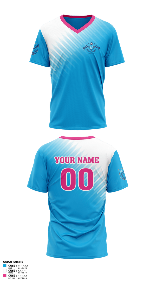 Womens Soccer Jersey, Cainhoy Athletic Breakers 09, Women's Soccer, Teamtime, Team time, sublimation, custom sports apparel, team uniforms, spirit wear, spiritwear, sports uniforms, custom shirts, team store, custom team store, fundraiser sports, apparel fundraiser
