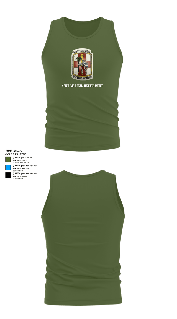 Tank Top, 43rd Medical Detachment, , Teamtime, Team time, sublimation, custom sports apparel, team uniforms, spirit wear, spiritwear, sports uniforms, custom shirts, team store, custom team store, fundraiser sports, apparel fundraiser