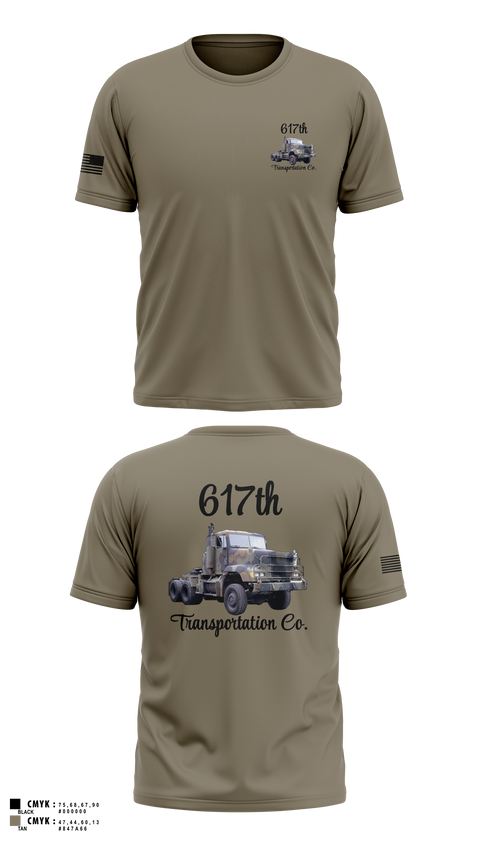 Old School Cotton Feel Shirt, 617th Transportation Company, Army, Teamtime, Team time, sublimation, custom sports apparel, team uniforms, spirit wear, spiritwear, sports uniforms, custom shirts, team store, custom team store, fundraiser sports, apparel fundraiser