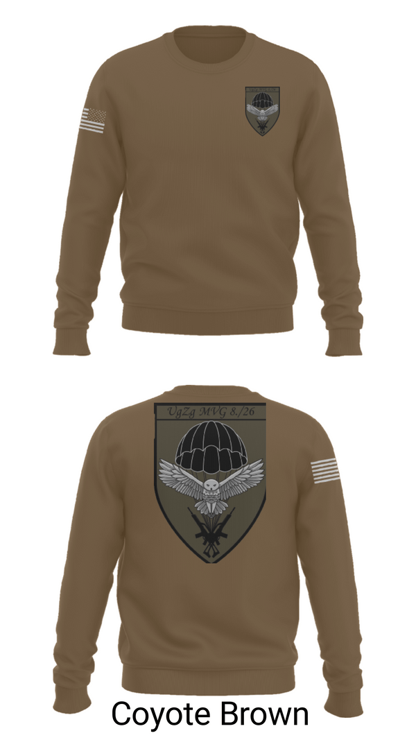 Crew Neck Sweatshirt, 8.FschJgRgt 26, Army, Teamtime, Team time, sublimation, custom sports apparel, team uniforms, spirit wear, spiritwear, sports uniforms, custom shirts, team store, custom team store, fundraiser sports, apparel fundraiser